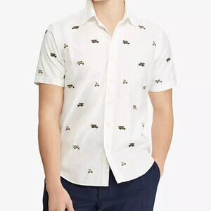 Polo Ralph Lauren Fun Shirt Short Sleeve Button Down Jeep Canoe Sunglasses Sz 3X